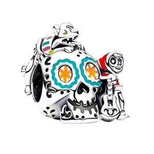 S925 Sterling Silver Disney Inspired COCO Colorful Charm/Pendant - NWT